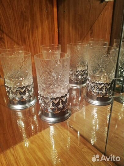 Набор стаканов с подстаканником