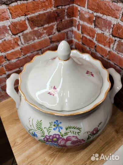Фарфоровая супница СССР