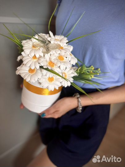 Букет ромашек мыло