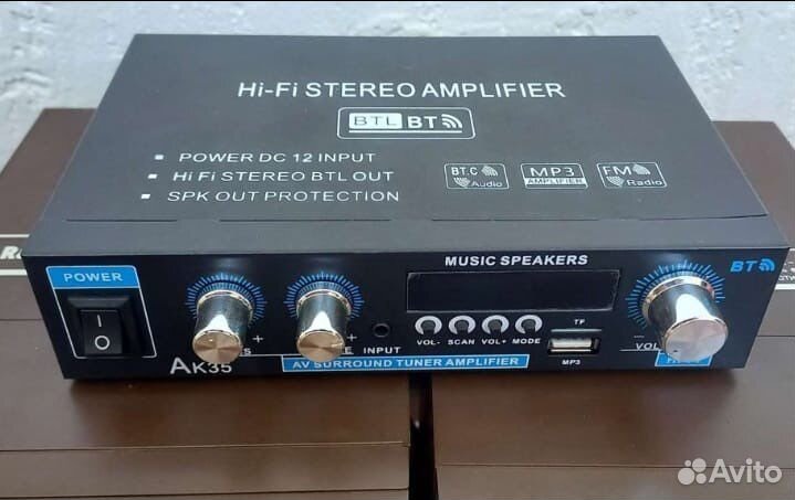 Усилитель Ak35 Hi-Fi аuх для колонок