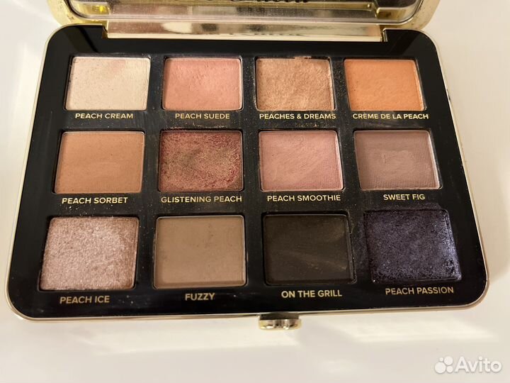 Палетка теней too faced