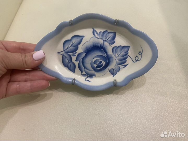 Тарелочка гжель клеймо