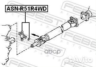 Крестовина карданного вала 27x92 ASN-R51R4WD AS