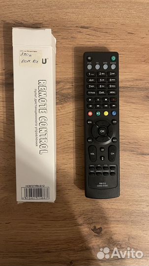 Пульт RM-E12 для ресиверов и приставок Дом Ру