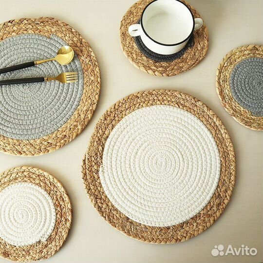 Плейсматы, салфетка плетеная