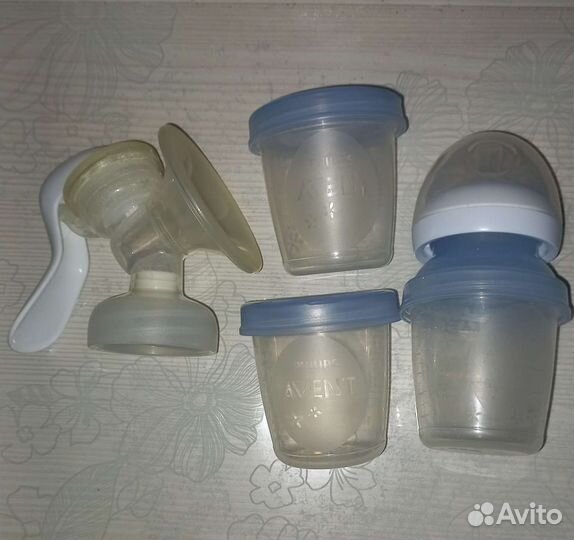 Молокоотсос avent ручной,бутылочки,поильник