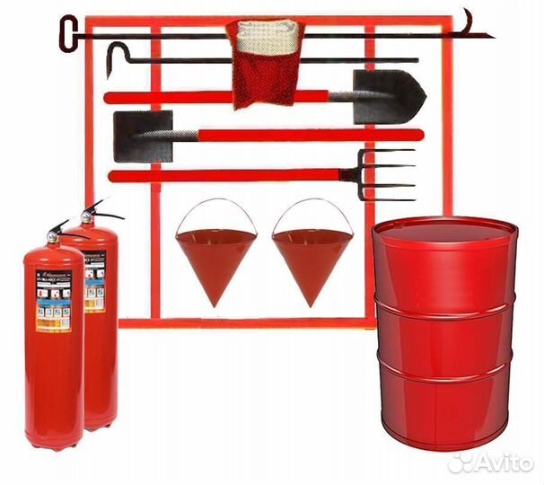 Щит пожарный для тушения на сельхозпредприятиях