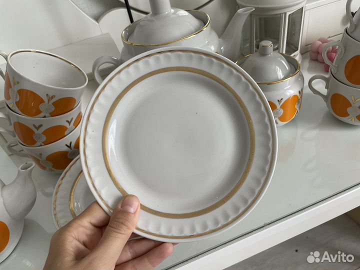 Чайный сервиз СССР винтаж фарфор