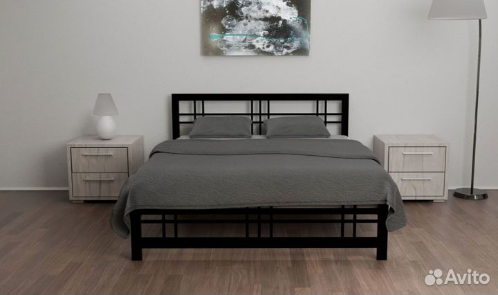 Кровать лофт из металла