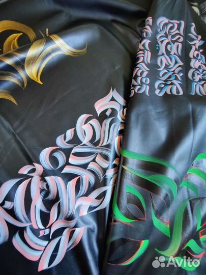 Каллиграфия, кастом одежды, печать на футболках