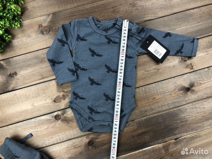 Комплект боди штаны 62 Дания новый