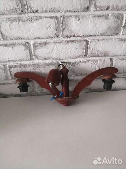 Светильник потолочный дерево