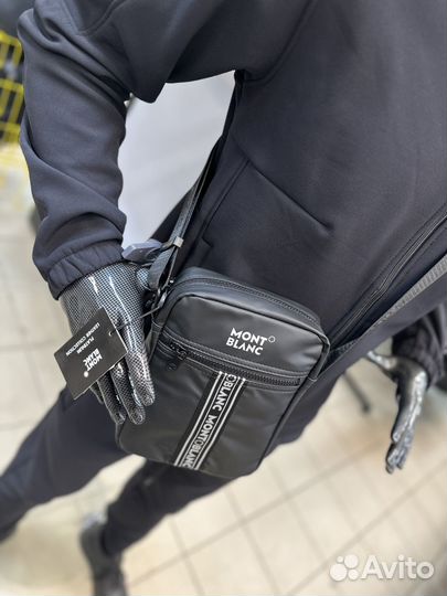 Сумка мужская через плечо Mont Blanc