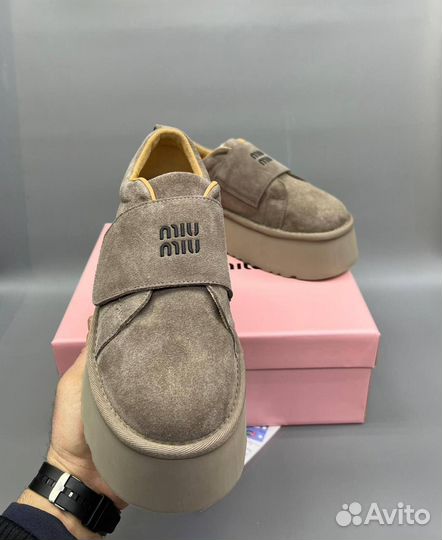 Кеды На Высокой Платформе Miu Miu Размеры 36-40