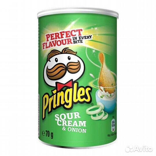 Чипсы Pringles Сметана-Лук 70г (опт)