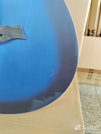 Гитара акустическая 4/4 синяя