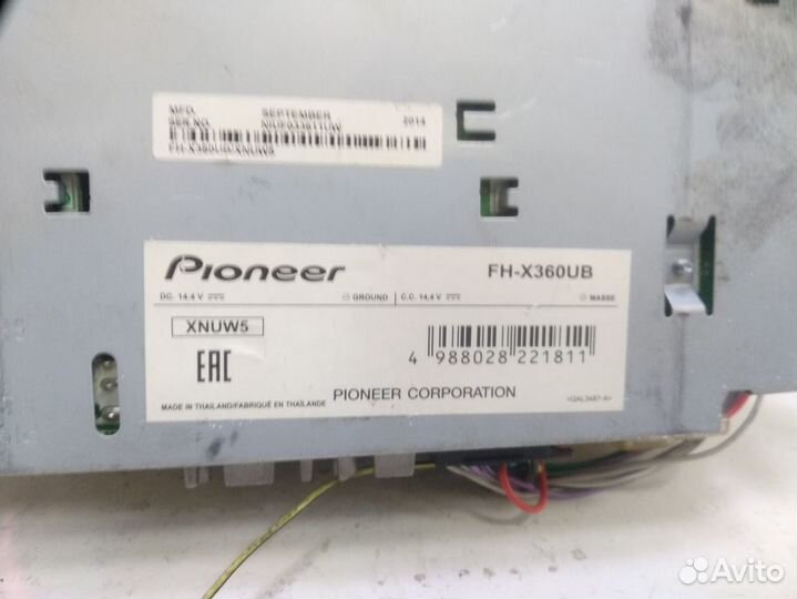 Автомагнитола Pioneer FH-X360UB