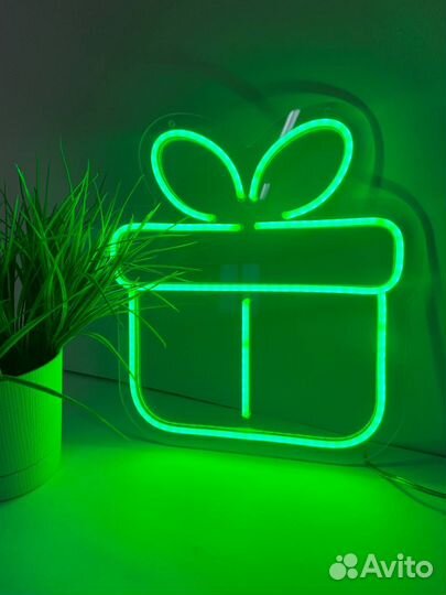 Вывеска неоновая в цветочный магазин 475