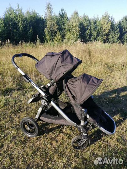 Коляска для двойни погодок baby jogger city select