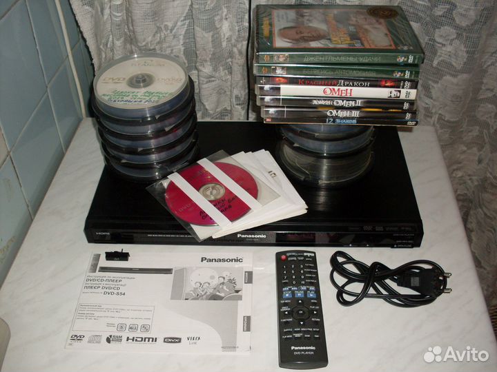 DVD/CD-плеер Panasonic DVD-S54 и диски