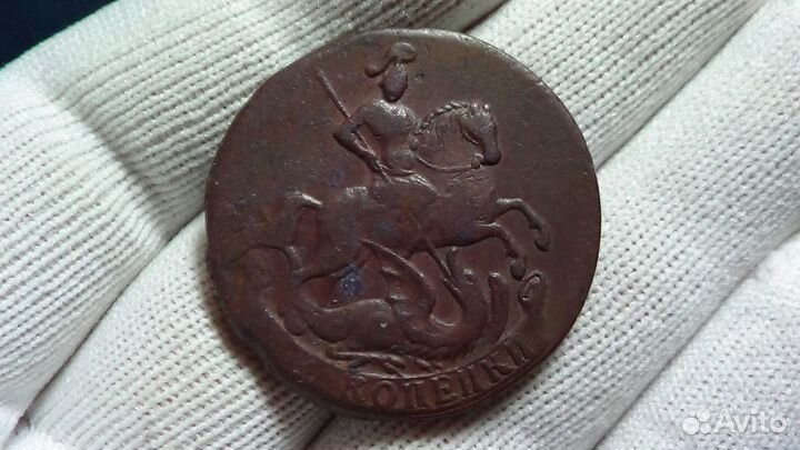 Продам монету 2 копейки 1757 г. Елизавета I