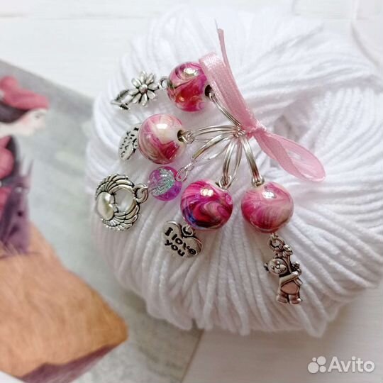 Маркеры для вязания для спиц до 9мм