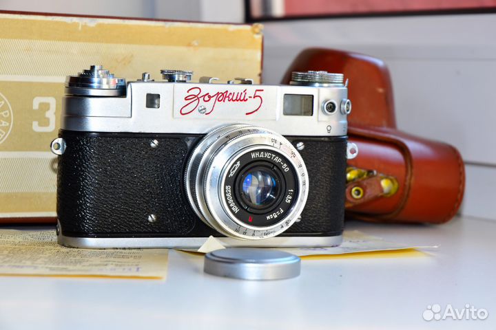 Зоркий 5 Красная надпись редкий фотоаппарат СССР