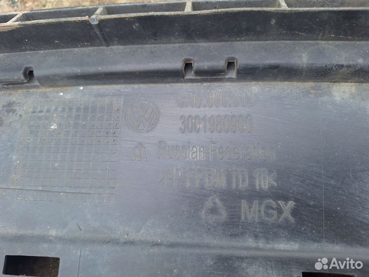 Юбка губа бампера volkswagen polo sedan