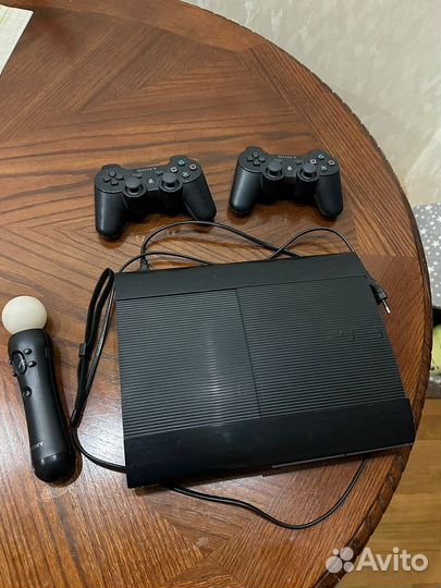 Игровая приставка ps3 super slim прошитая