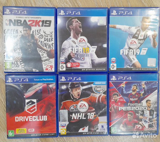 Игровые диски на ps4