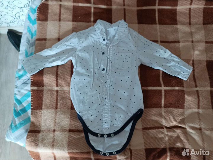 Рубашка боди на мальчика 80