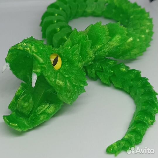 Змея кусачая 3D игрушка подвижная