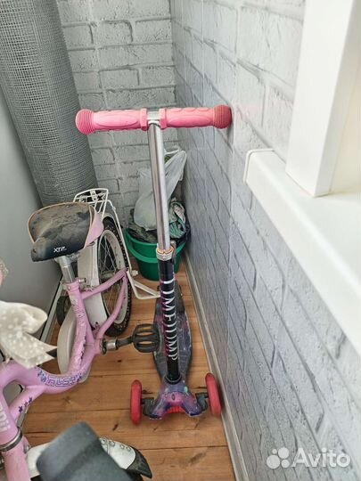 Самокат детский трехколесный бу