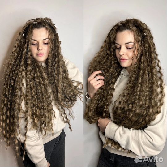 Афрокудри на каркас, дредокудри