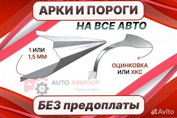 Задняя арка Kia Rio ремонтные кузовные