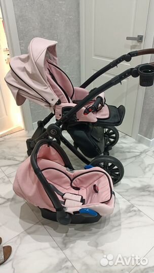 Детские коляски 3 в 1 из эко кожи
