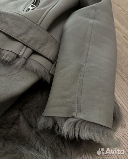 Дублёнка натуральная женская авиатор