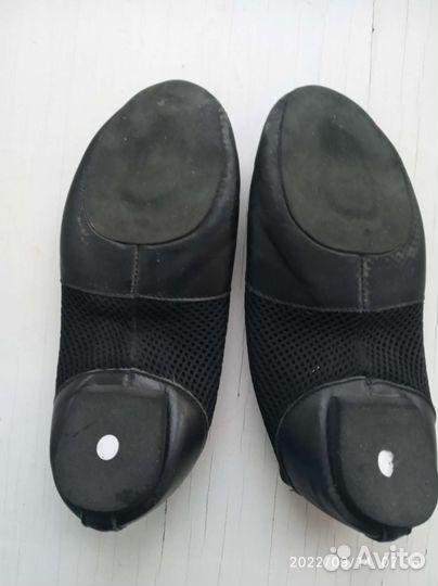 Джазовки для танцев, кожа/сетка, 35 размер