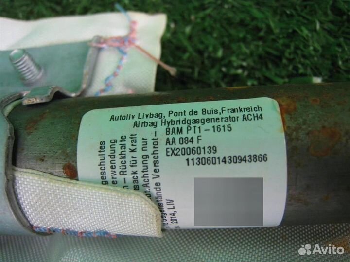 Подушка безопасности (шторка) правая Toyota Yaris