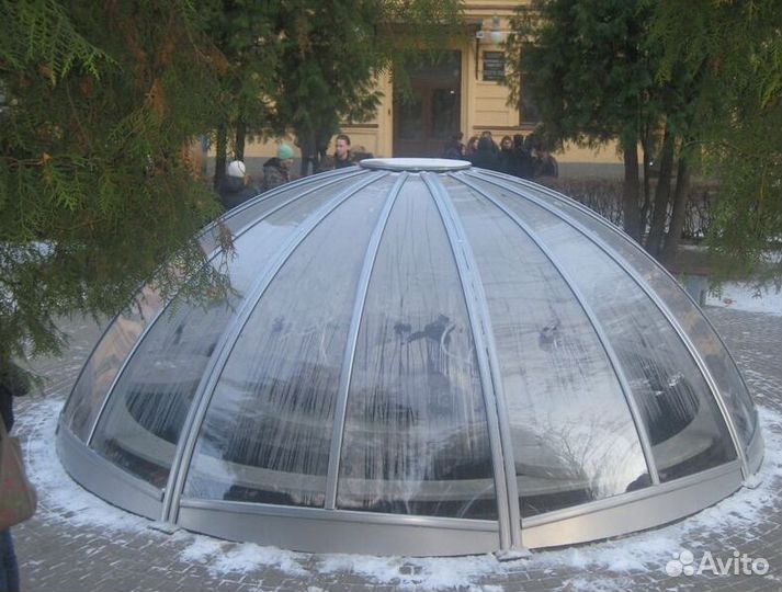 Панорамное остекление куполов