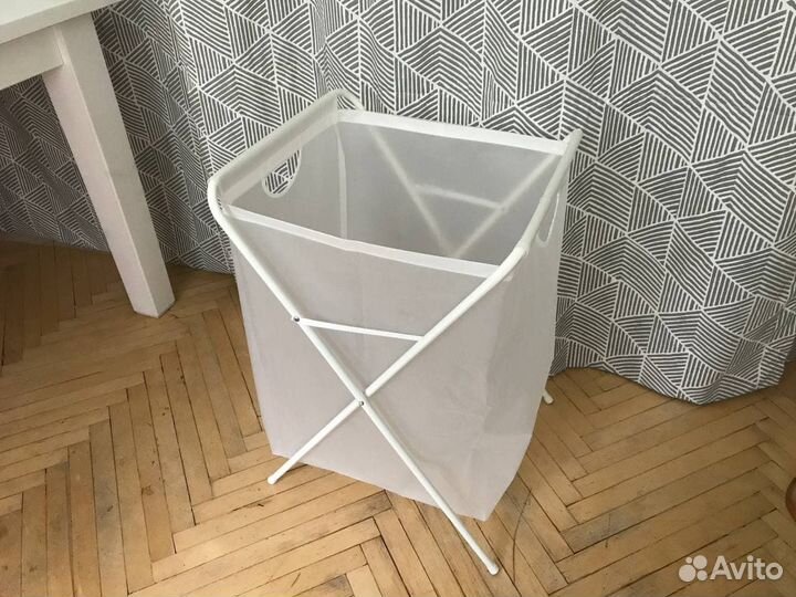 ЭЛЛЬ Мешок для белья на опоре - белый - IKEA