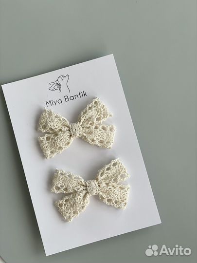 Банты кружевные на резинке 2 шт