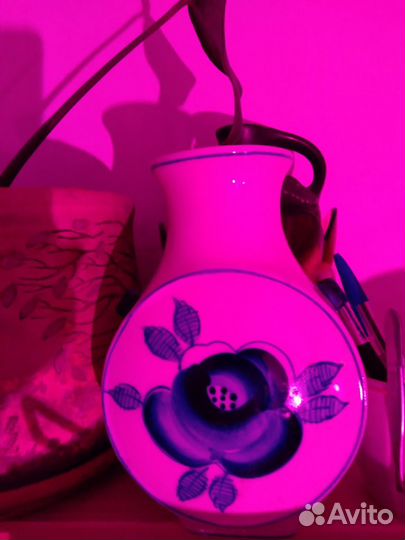 Ваза старая Гжель 70е гг.ссср винтаж