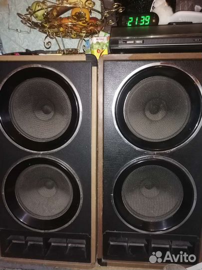 Акустические концертные колонки с усилителем. СССР
