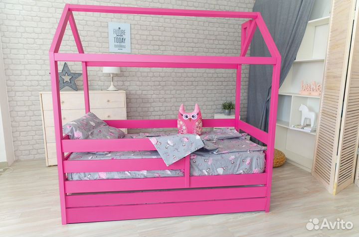 Домик массив с матрасом