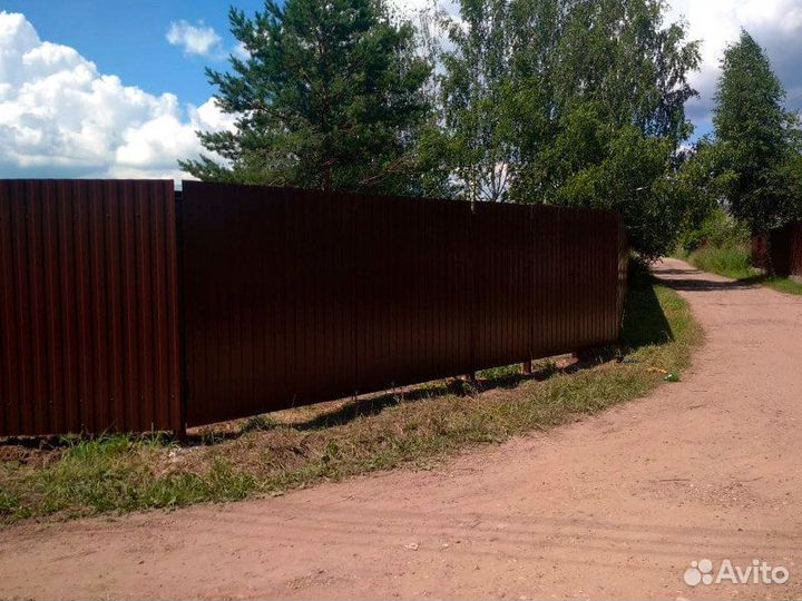 Забор из профнастила