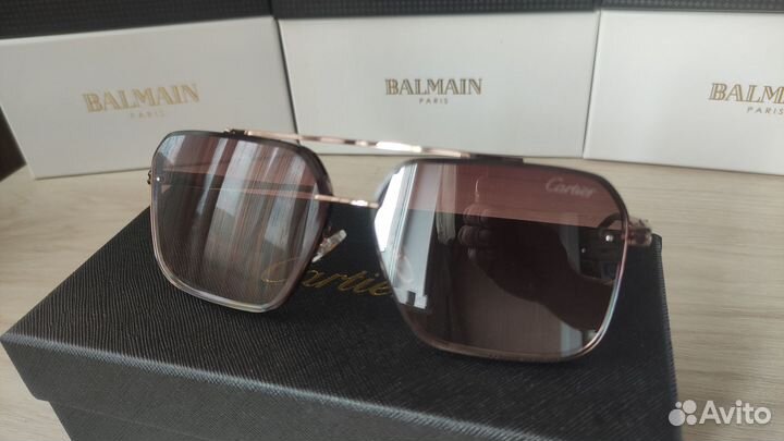 Cartier мужские солнцезащитные очки