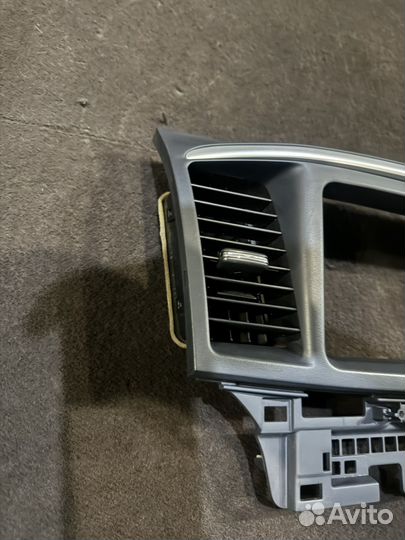 Рамка магнитолы Mitsubishi lancer 10 рестайлинг