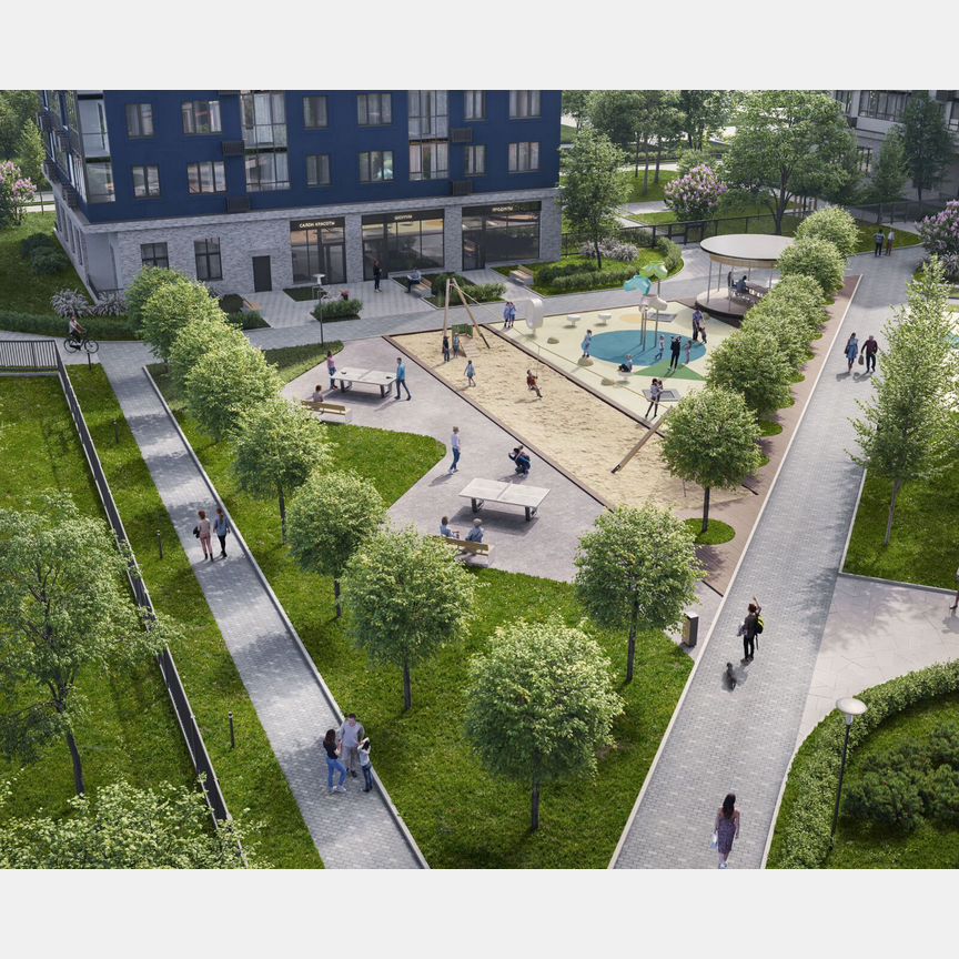 2-к. квартира, 51,2 м², 6/9 эт.