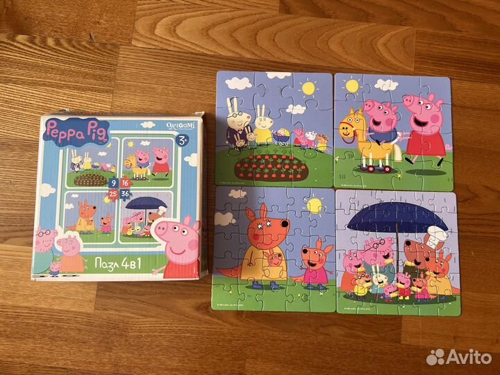 Набор пазлов 3+ и 4+